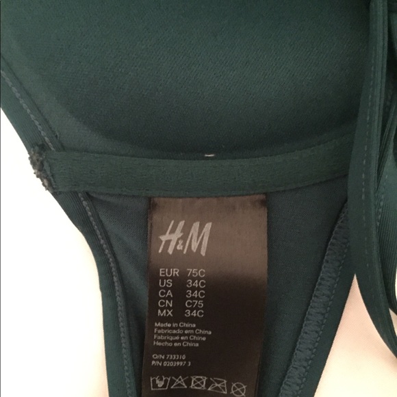 ❌❌SOLD❌❌ Dark Green H&M Bikini Set - Picture 5 of 8